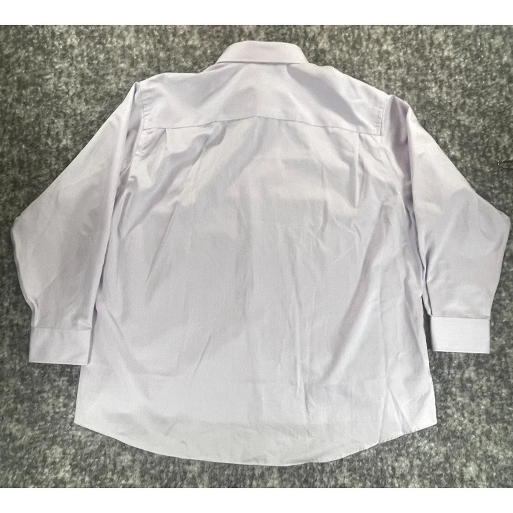 Joseph Abboud Men's 18.5 34/35 2XL Purple Non-Iron Regular Fit Dress Shirt